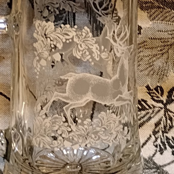 🎬 16oz Majestic Forest Tankard Stein w/Pewter Lid - Picture 6 of 14